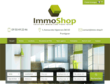 Tablet Screenshot of immo-shop.fr